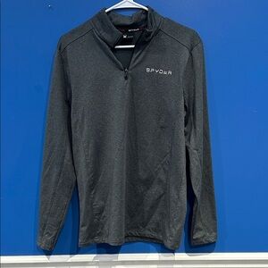 Spyder Charcoal Quarter-Zip Top